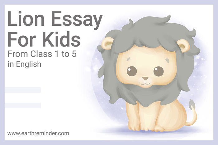 the lion essay in english for class 1