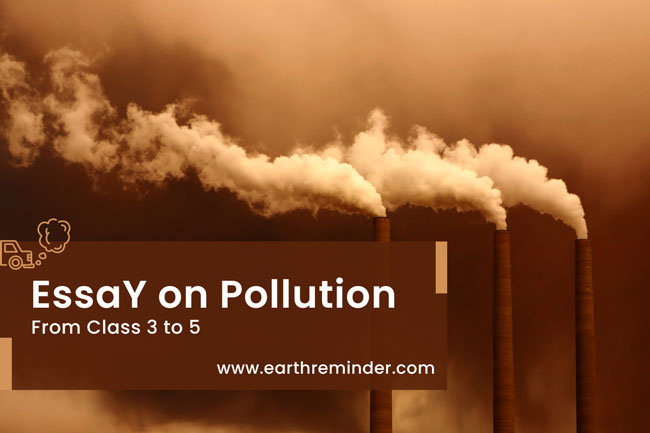 pollution essay class 3